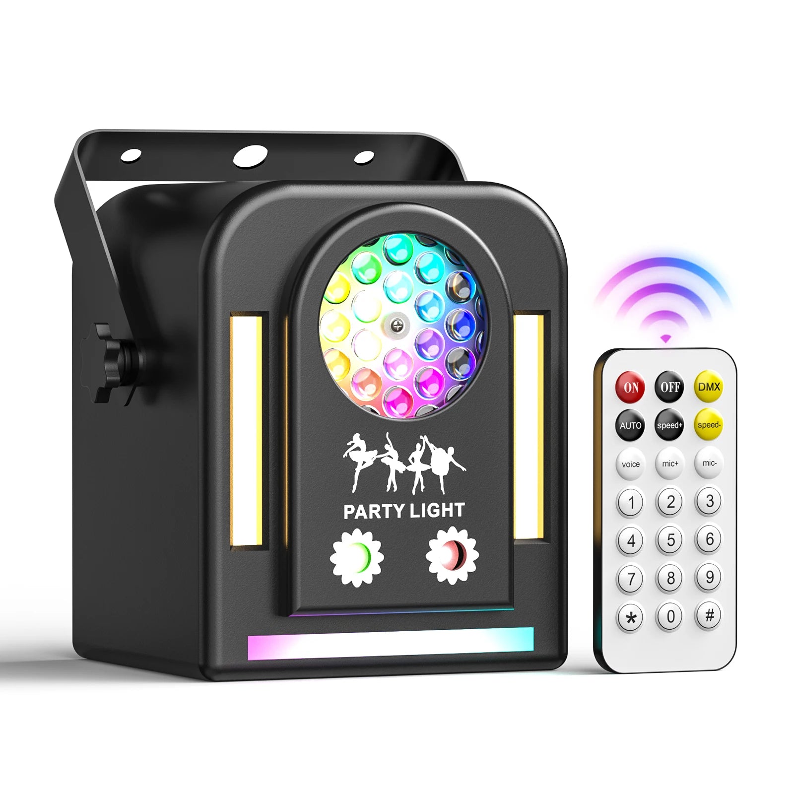 Leleght Strobe Stage Lights Full Color with Remote&Sound Activated, AUTO Perefct for Disco Party Bar Club DJ  Stage Lighting