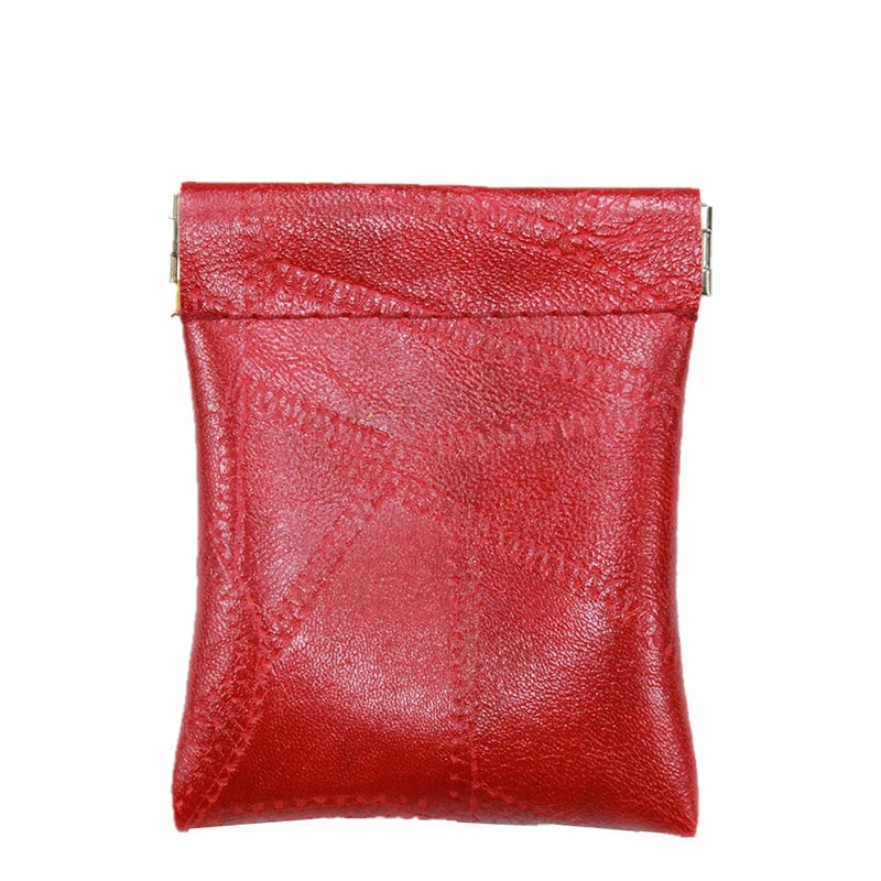 PU Leather Wallet For Women Men Coin Purse Solid Black Red Money Bag Unisex Quality Credit Card Holder Travel Mini Handbag Hot