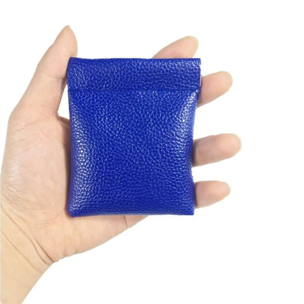 PU Leather Wallet For Women Men Coin Purse Solid Black Red Money Bag Unisex Quality Credit Card Holder Travel Mini Handbag Hot