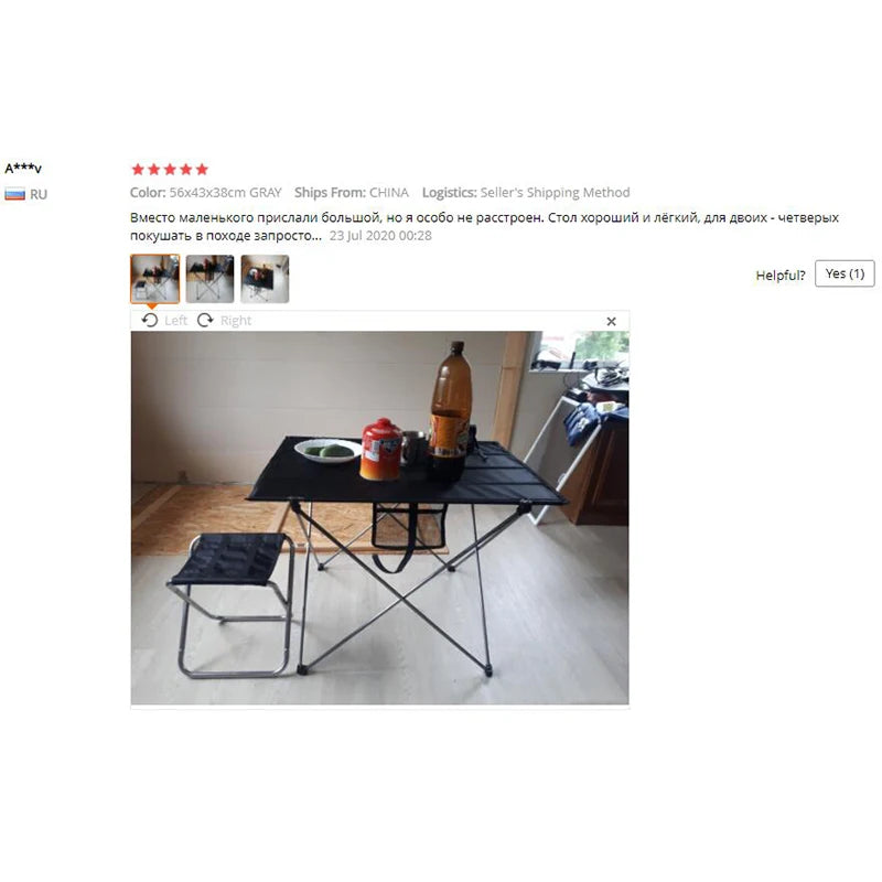 Portable Foldable Table Camping Outdoor Furniture Computer Bed Tables Picnic 6061 Aluminium Alloy Ultra Light Folding Desk