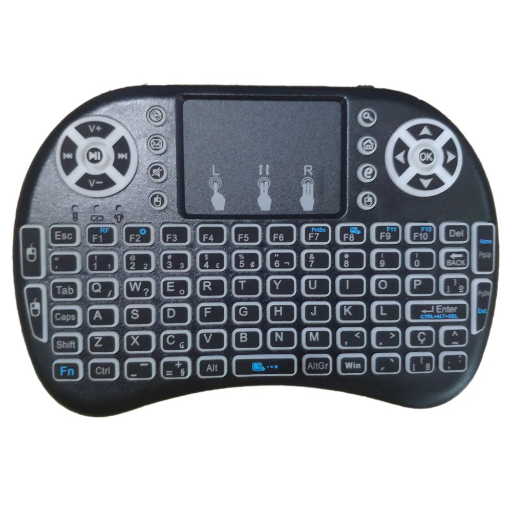 I8 Mini Wireless Keyboard Backlight 7 color 2.4G Touchpad for Android TV Box PC Projector Pad