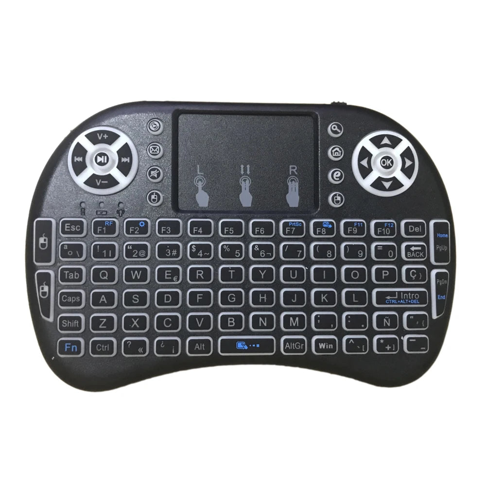 I8 Mini Wireless Keyboard Backlight 7 color 2.4G Touchpad for Android TV Box PC Projector Pad