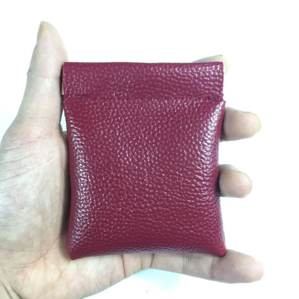 PU Leather Wallet For Women Men Coin Purse Solid Black Red Money Bag Unisex Quality Credit Card Holder Travel Mini Handbag Hot