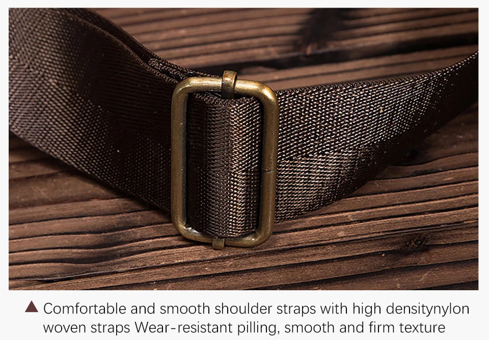 Men Quality Cow Leather Casual Fashion Triangle Crossbody Chest Sling Bag Design Travel One Shoulder Bag Daypack Male 8013