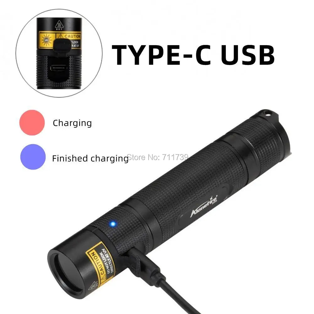 SV005 10W 365nm UV Flashlight USB Rechargeable Ultraviolet Invisible USB Torch Pet Urine Stains Ore Scorpion Detection Lamp