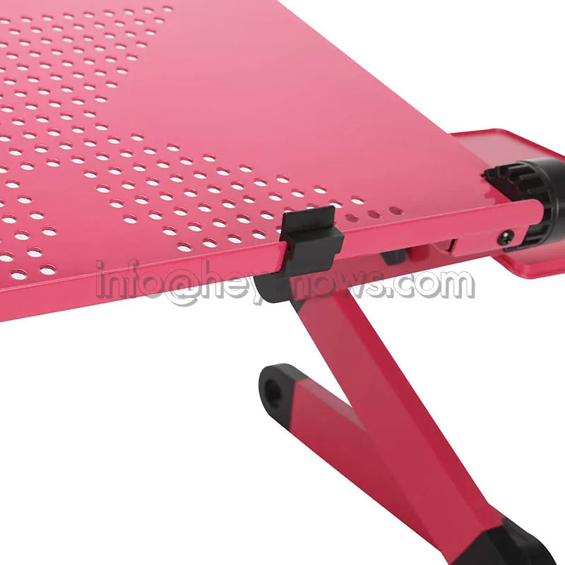 Portable Adjustable Aluminum Laptop Stand Ergonomic Desk Holder with Mouse Pad for TV Bed Sofa Tray PC Notebook Table