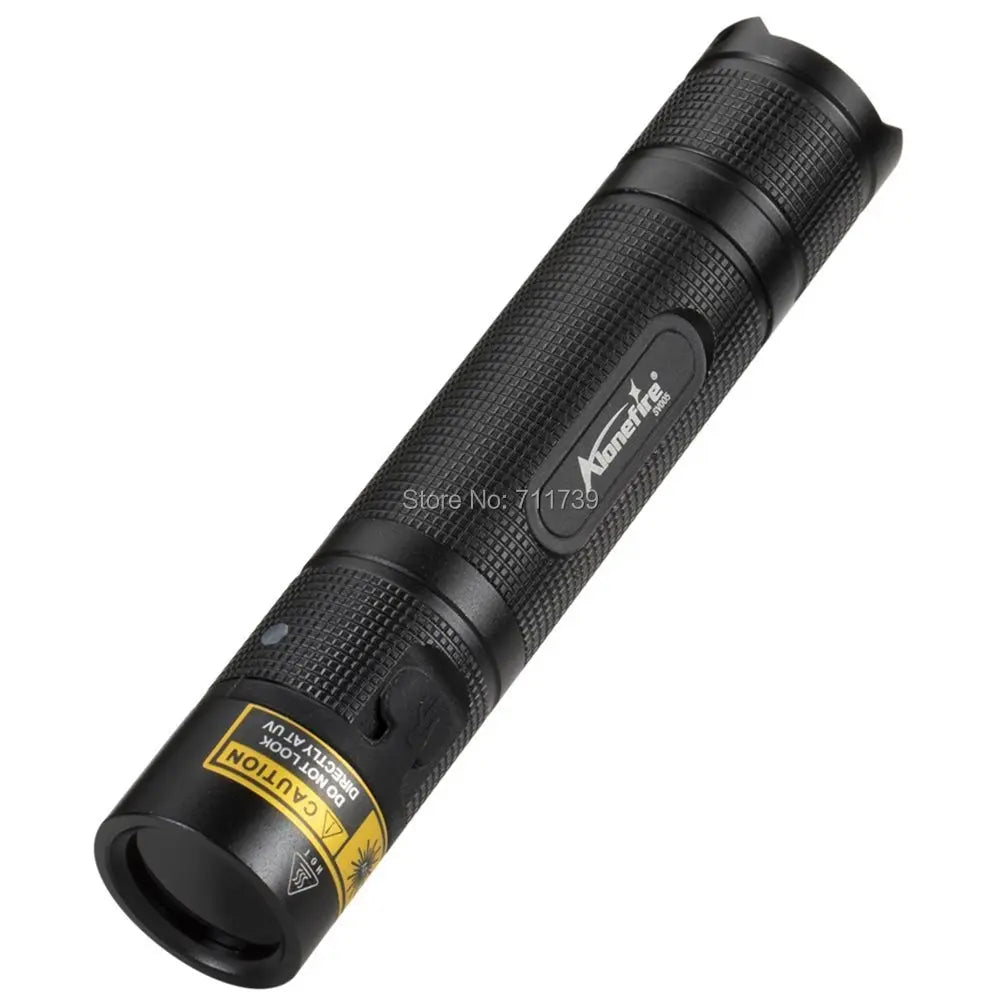 SV005 10W 365nm UV Flashlight USB Rechargeable Ultraviolet Invisible USB Torch Pet Urine Stains Ore Scorpion Detection Lamp