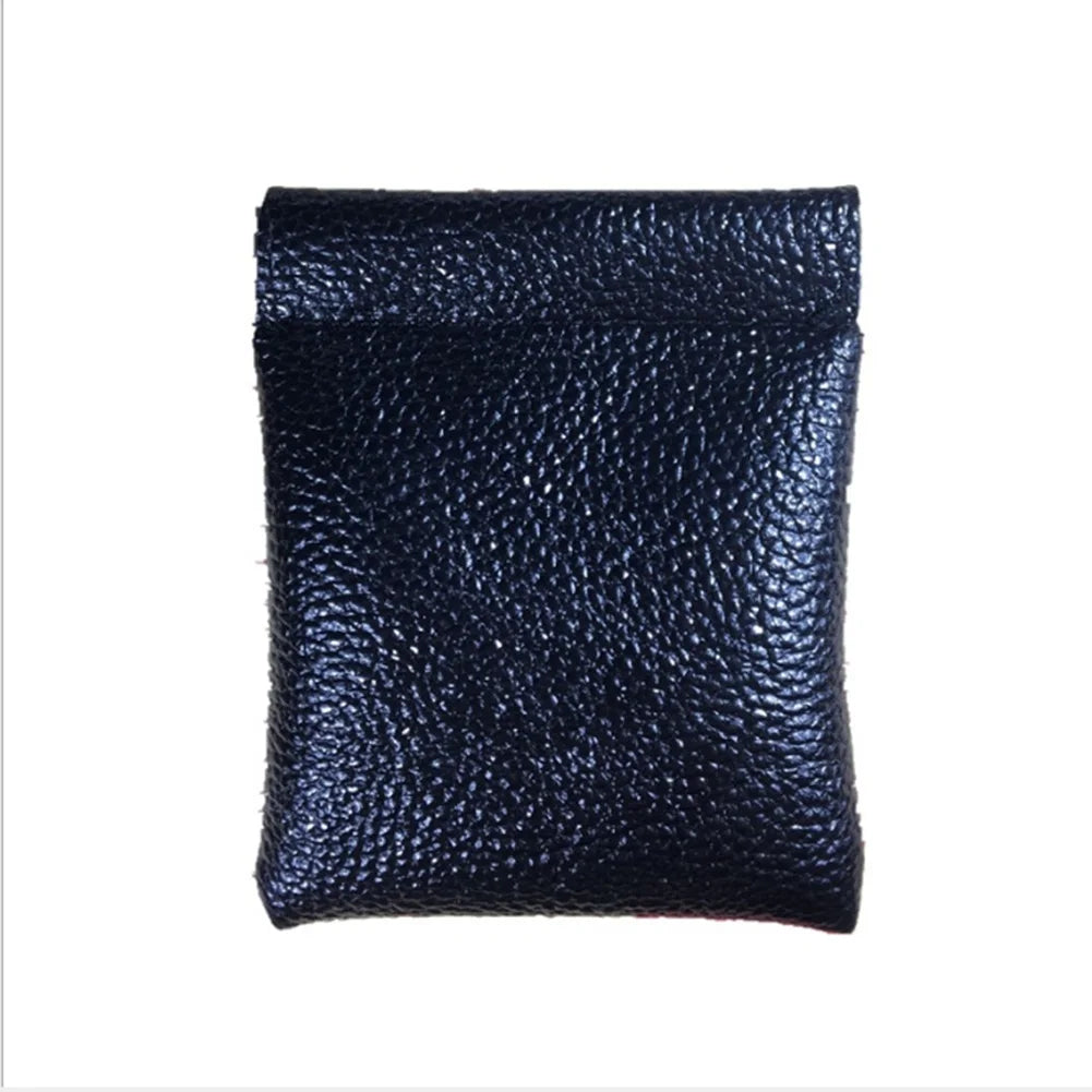 PU Leather Wallet For Women Men Coin Purse Solid Black Red Money Bag Unisex Quality Credit Card Holder Travel Mini Handbag Hot