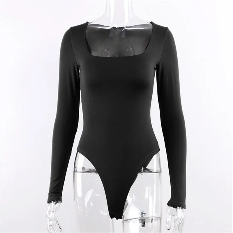 Autumn New Slim Fit Sexy Jumpsuit Long Sleeved Strapless T-shirt Leopard Pattern Skinny Fit Above Knee Length S-XL