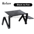 Portable Adjustable Aluminum Laptop Stand Ergonomic Desk Holder with Mouse Pad for TV Bed Sofa Tray PC Notebook Table