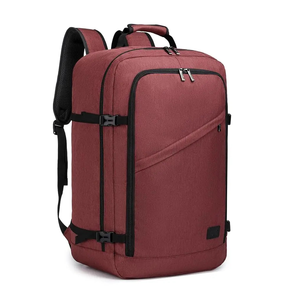 Kono Cabin bag 40x20x25 cm for Ryanair Under Seat hand luggage Backpack, Cabin Size 20L Black Minimalist
