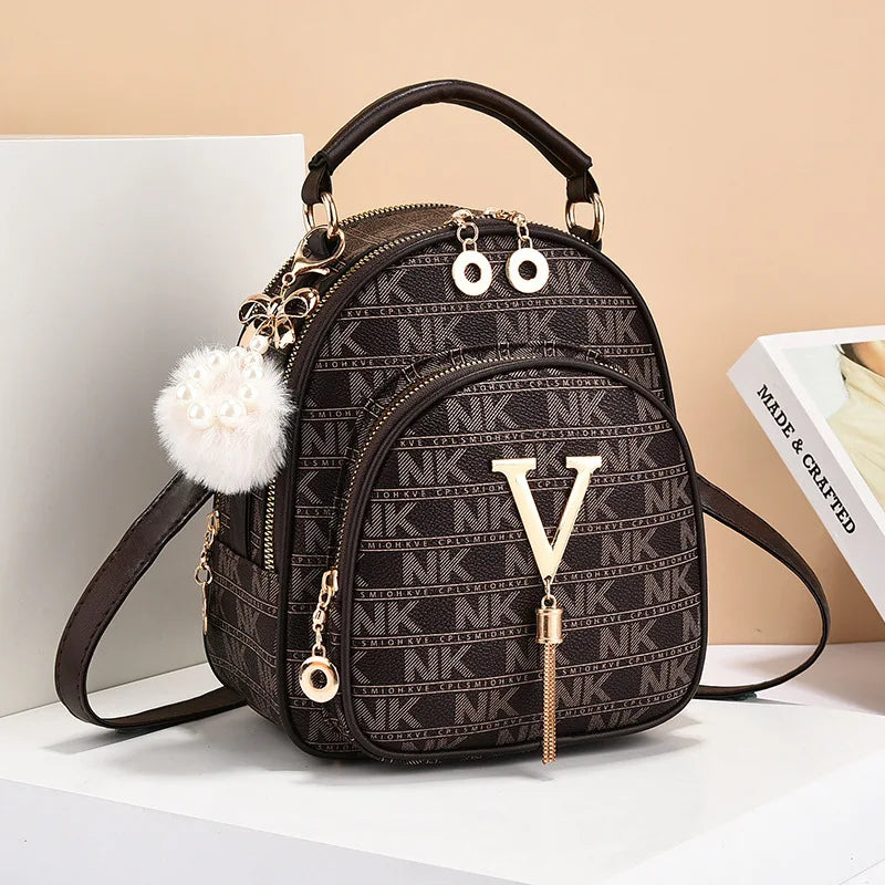 Classic Women Backpack Fashion School Bags Female Daily Shopping Girl Backpacks Schoolbags Versatile Leisure Travel Backpack