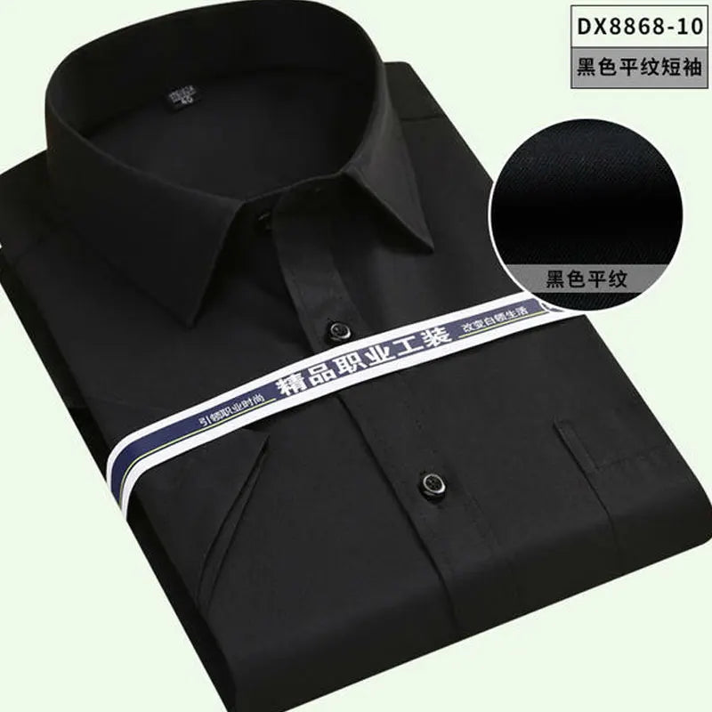 7XL 8XL Men's shirt Long sleeve large size Spring Summer Business cotton casual High quality fashion free wear breathable