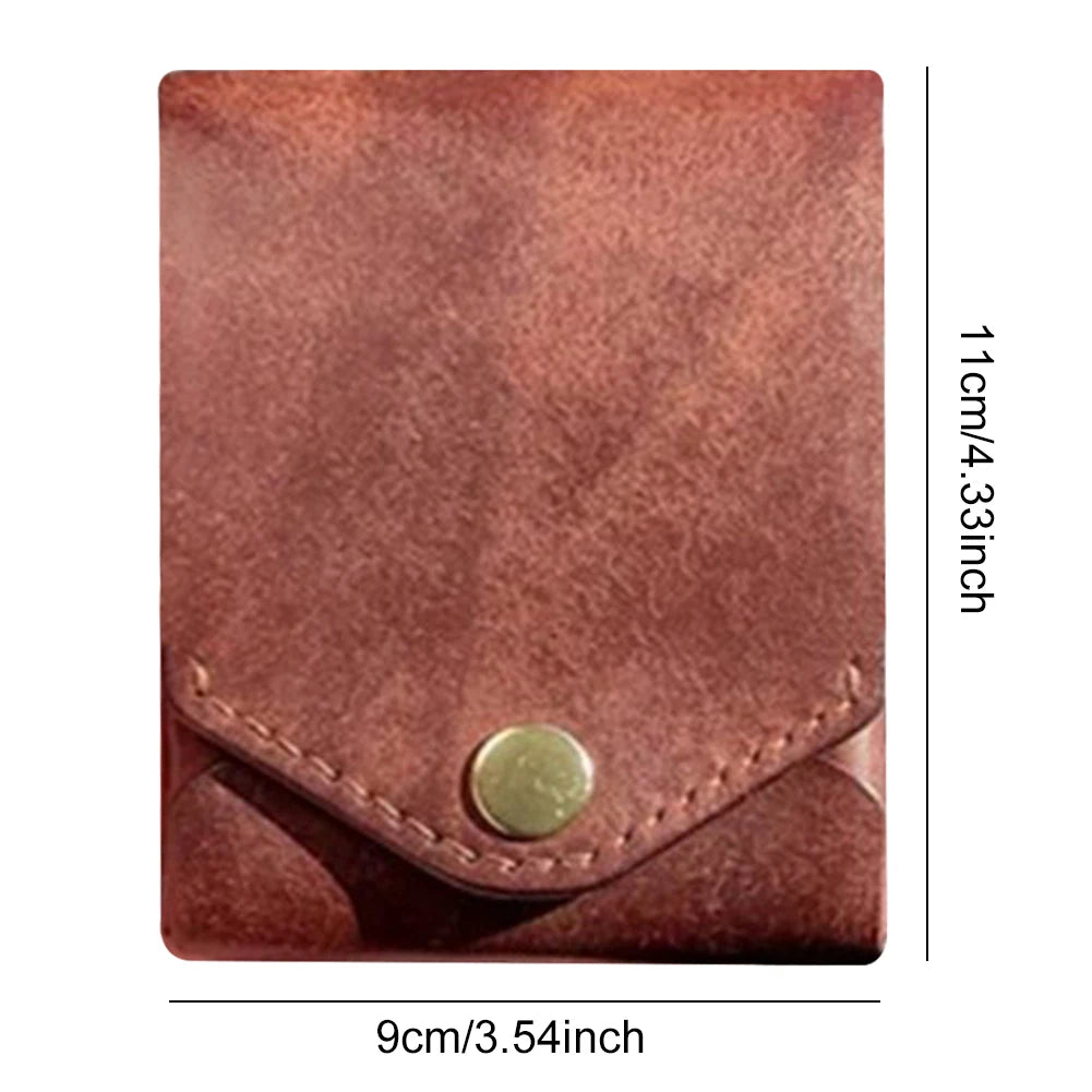Multifunctional Compact Wallet Bi-Fold Slim Minimalist Wallet Complimentary Fountain Pen for Daily Commuting Business and Travel