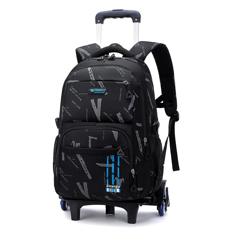 Trolley School Bags for Boys Children Rolling Backpack Elementary School Backpack with Wheels Student Book Bag Carry on Luggage
