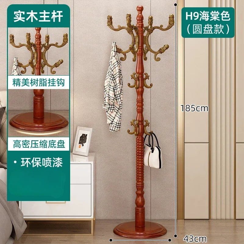 Clothes Rack for Hanging Clothes Solid Wood Birch Floor Standing Bedroom Vertical Tree Branch Shape Furniture Living Room Mueble