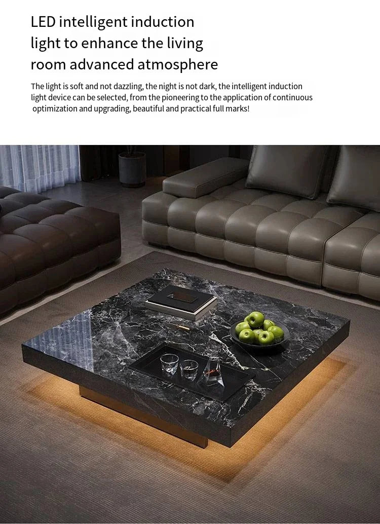 Minimalist Italian Coffee Table Living Room Decoration Aesthetic Modern Side Table Organizer Mesas Bajas Lounge Suite Furniture