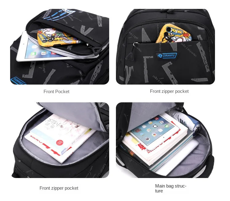 Trolley School Bags for Boys Children Rolling Backpack Elementary School Backpack with Wheels Student Book Bag Carry on Luggage