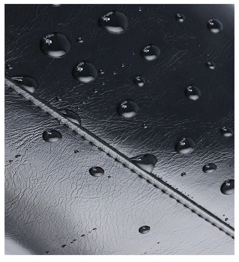 Zipper PU Leather Men Business Portable Storage Bag Toiletries Organizer Women Travel Cosmetic Bag Hanging Waterproof Wash Pouch