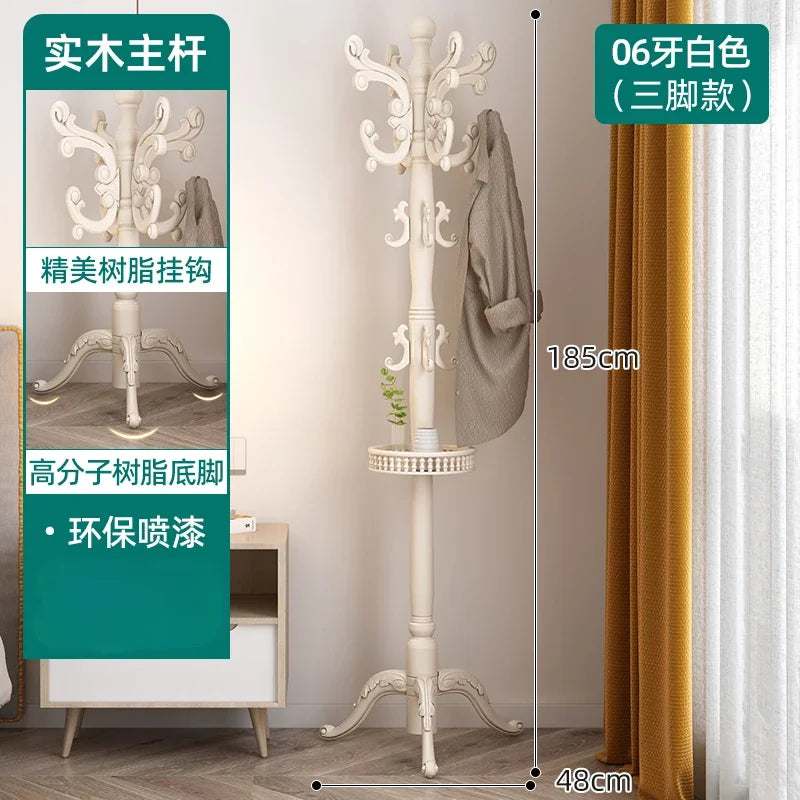 Clothes Rack for Hanging Clothes Solid Wood Birch Floor Standing Bedroom Vertical Tree Branch Shape Furniture Living Room Mueble