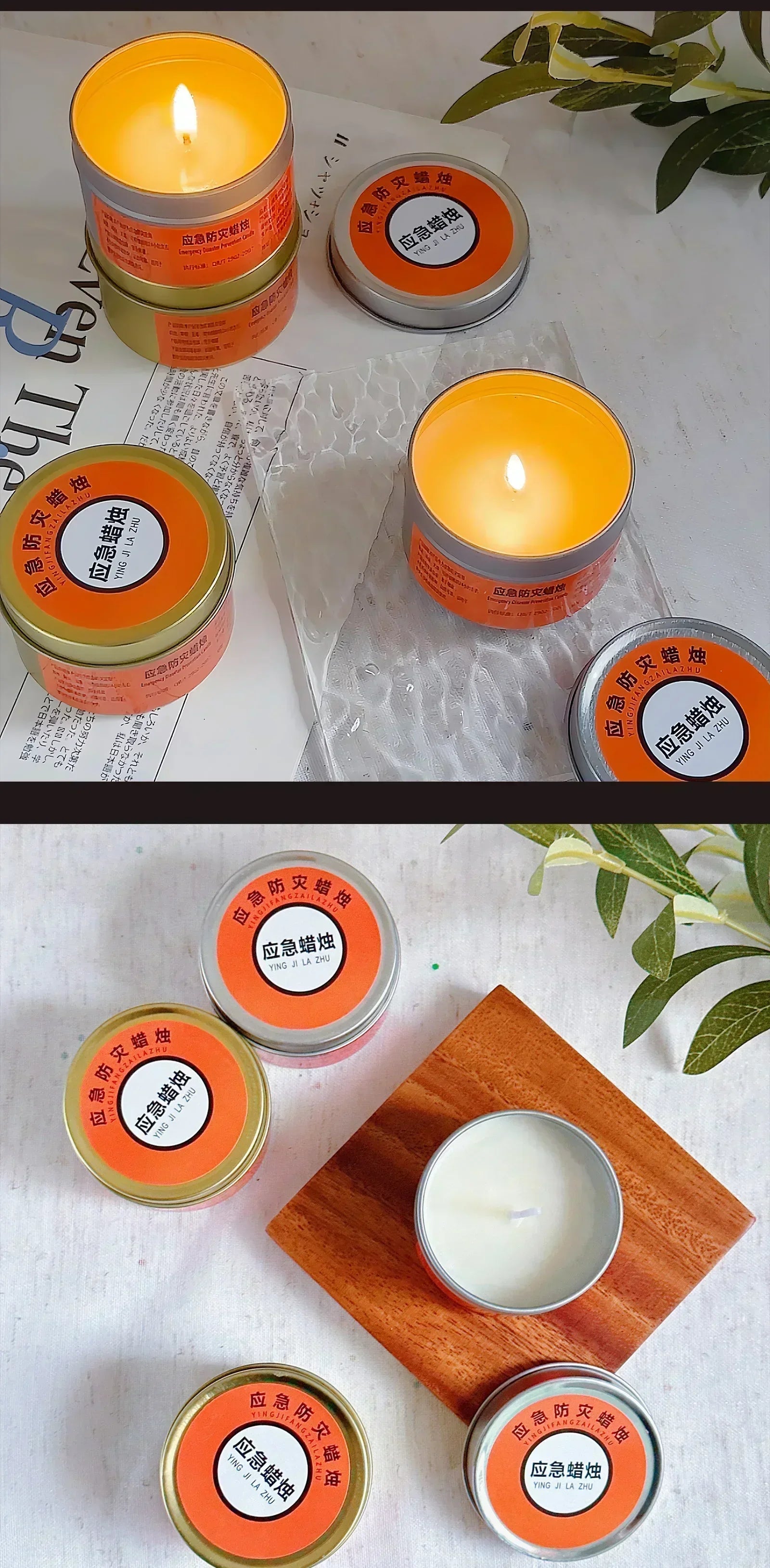 1-20pcs Emergency Candles for Power Outages Windproof Smokeless Long-Lasting Lighting Survival Supply for Home Camping Blackouts