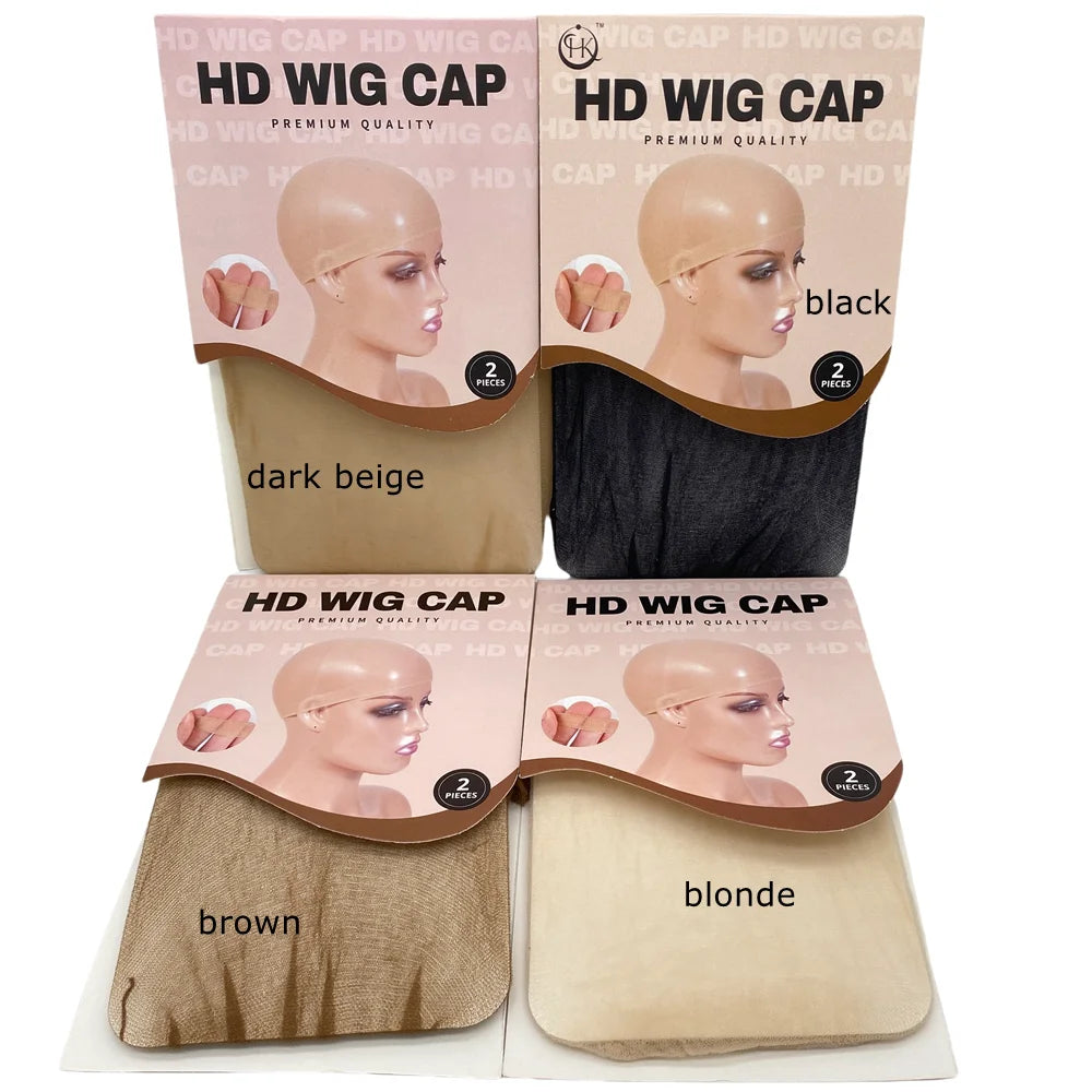 HD Thin Wig Cap 24 pieces - Transparent and Invisible - Sheer Wig Cap for HD Wigs - Wig Accessories