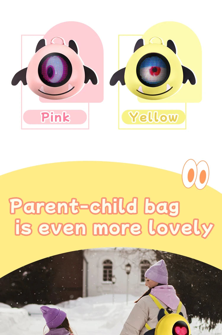 Women's backpack Led Screen Cell Phone Programming Pattern School backpacks Schoolbag Outdoor Knapsack children's bag waterproof