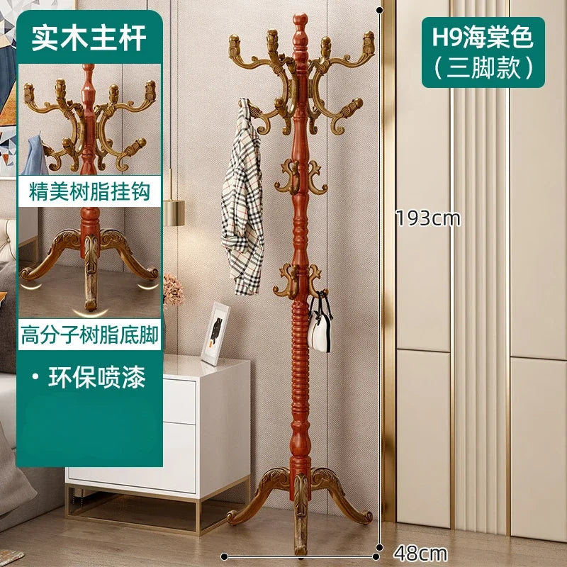 Clothes Rack for Hanging Clothes Solid Wood Birch Floor Standing Bedroom Vertical Tree Branch Shape Furniture Living Room Mueble