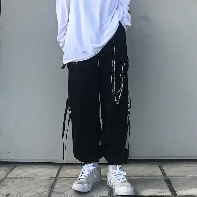 ARENS Techwear Men's Sets Cargo Pants Men's Shirt Kit Long Sleeve Shirts Korean Streetwear Hip Hop Harajuku Spring