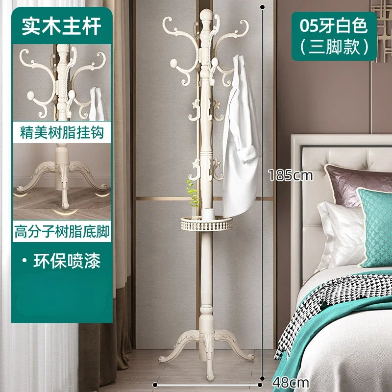 Clothes Rack for Hanging Clothes Solid Wood Birch Floor Standing Bedroom Vertical Tree Branch Shape Furniture Living Room Mueble