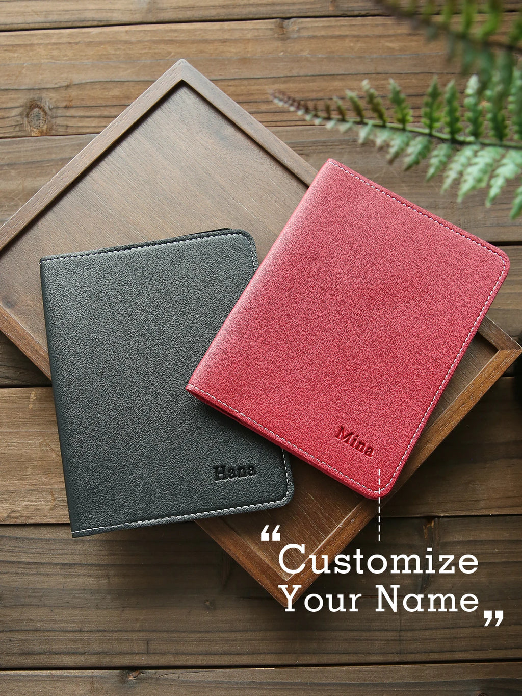 1PCS Custom Name Passport Holder Personalized Leather Passport Cove Customized Travel Accessories Handmade Gifts For Friends