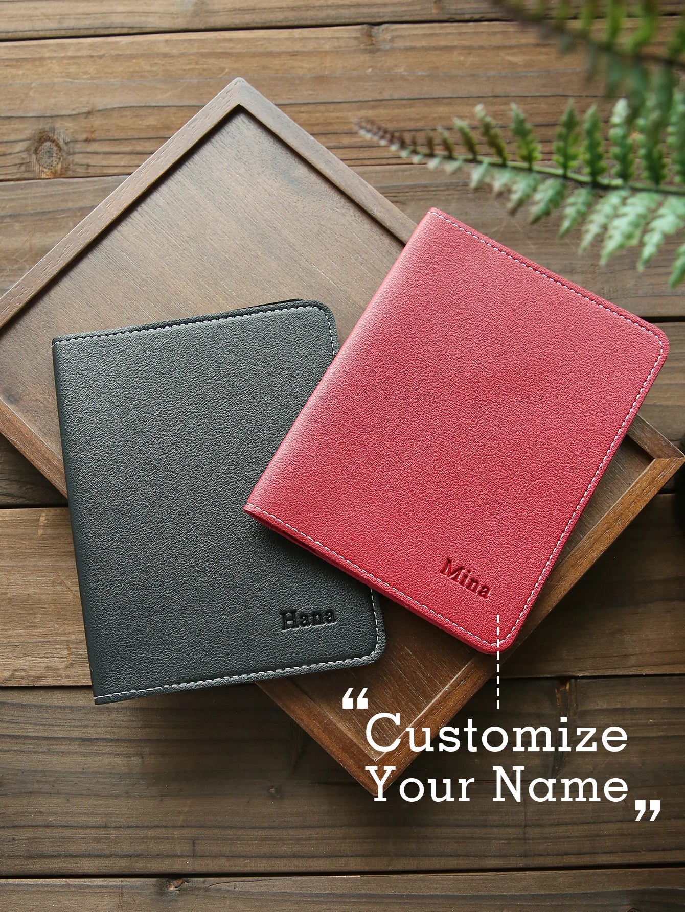 1PCS Custom Name Passport Holder Personalized Leather Passport Cove Customized Travel Accessories Handmade Gifts For Friends