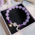 Butterfly Star Moon Flower Pendant Glazed Bracelet Jewelry Gift Beauty Accessory Bead Chain with Colorful Beads Lucky Bracelet