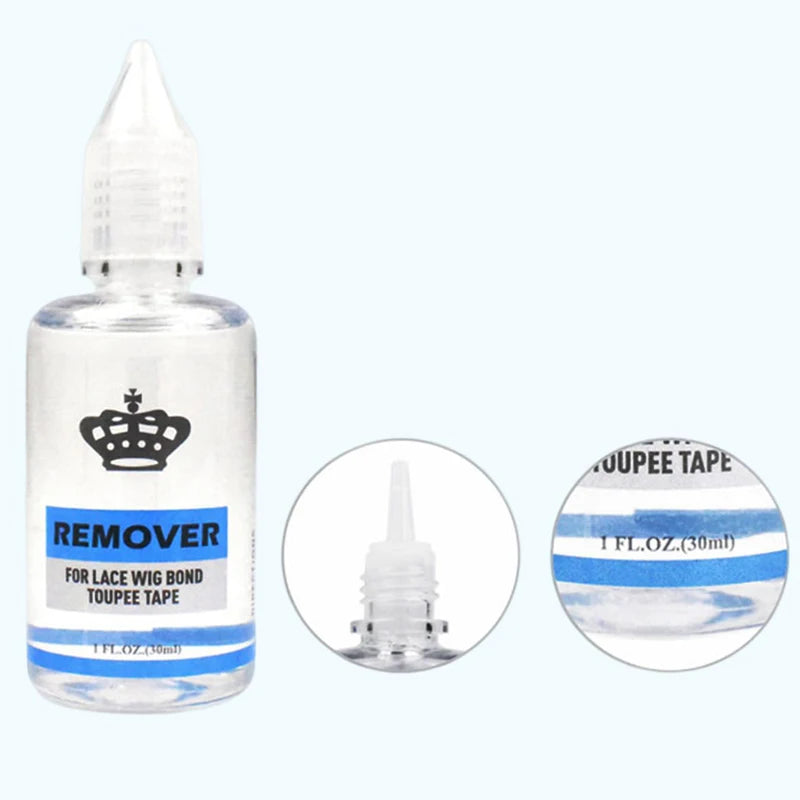 1Pcs Hair Glue Remover Yellow Adhesive Remover For Toupee 30ml Transparent Remover For Lace Wig Tape Remover For Hair Extensions