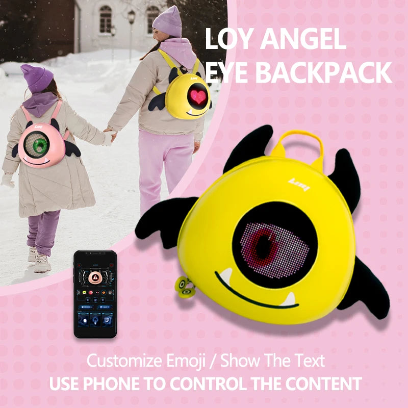 Women's backpack Led Screen Cell Phone Programming Pattern School backpacks Schoolbag Outdoor Knapsack children's bag waterproof