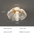 Nordic Flower Ceiling Lights for Bedroom Balcony Hallway Ceiling Chandelier Minimalist Decor Indoor Lighting Lusters Luminaires