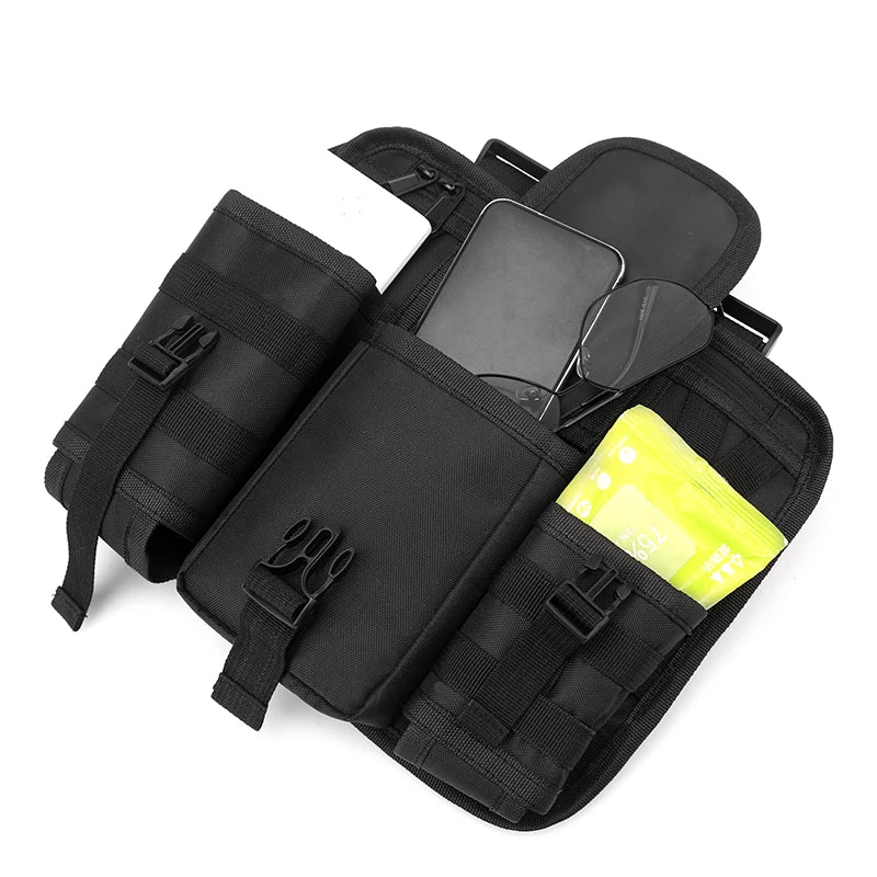 Reflective Design Chest Rig Bag Wear-resistant Tactical Vest Bag Multiple Pockets Students Chest Bag Hip-hop Streetwear Backpack