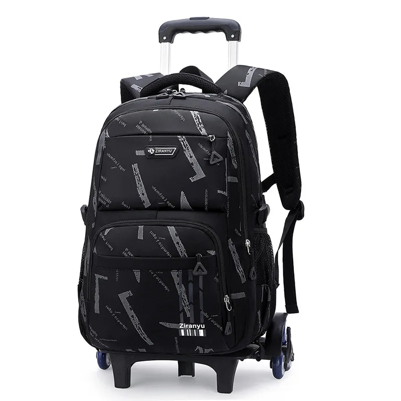 Trolley School Bags for Boys Children Rolling Backpack Elementary School Backpack with Wheels Student Book Bag Carry on Luggage