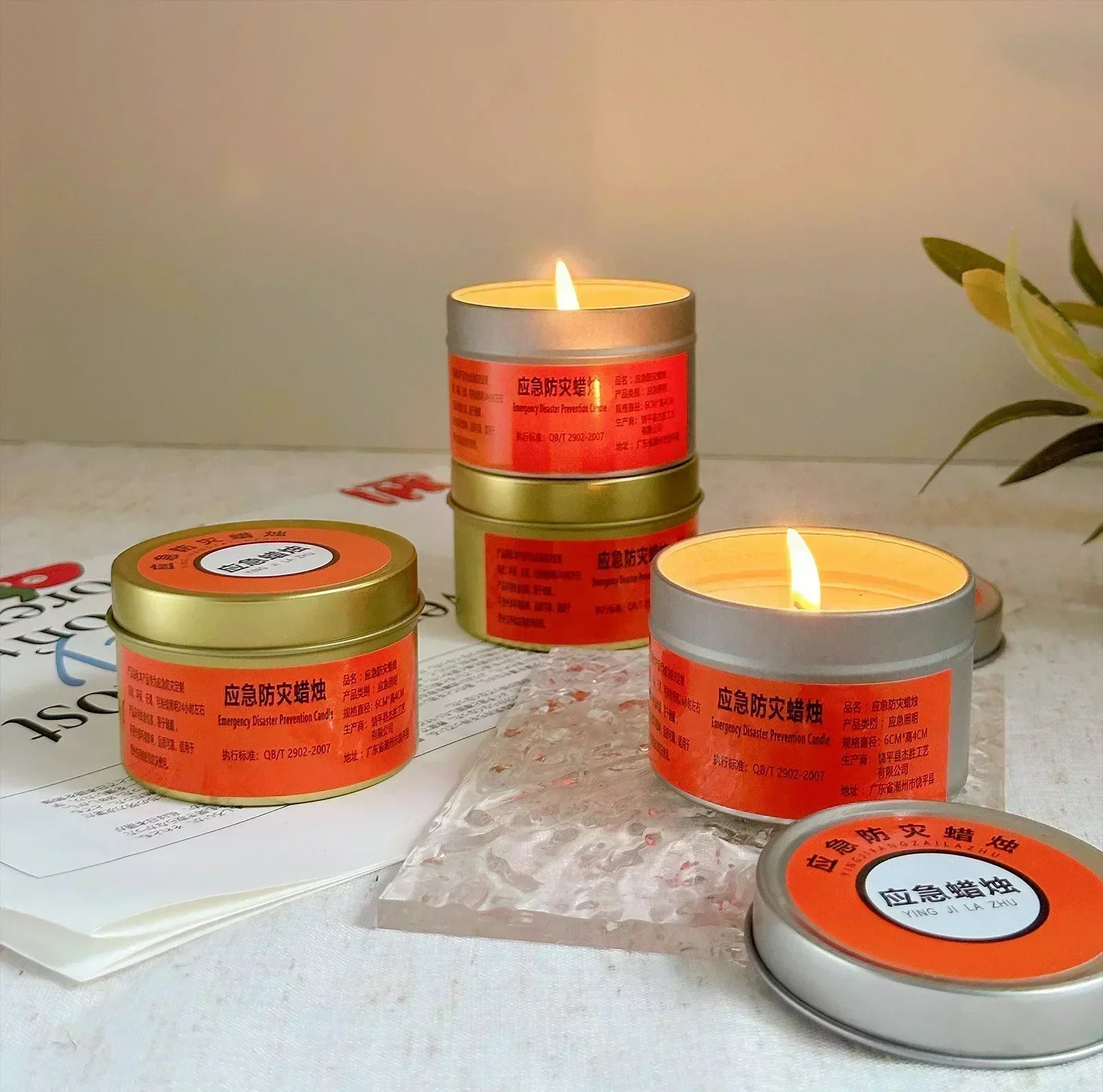 1-20pcs Emergency Candles for Power Outages Windproof Smokeless Long-Lasting Lighting Survival Supply for Home Camping Blackouts