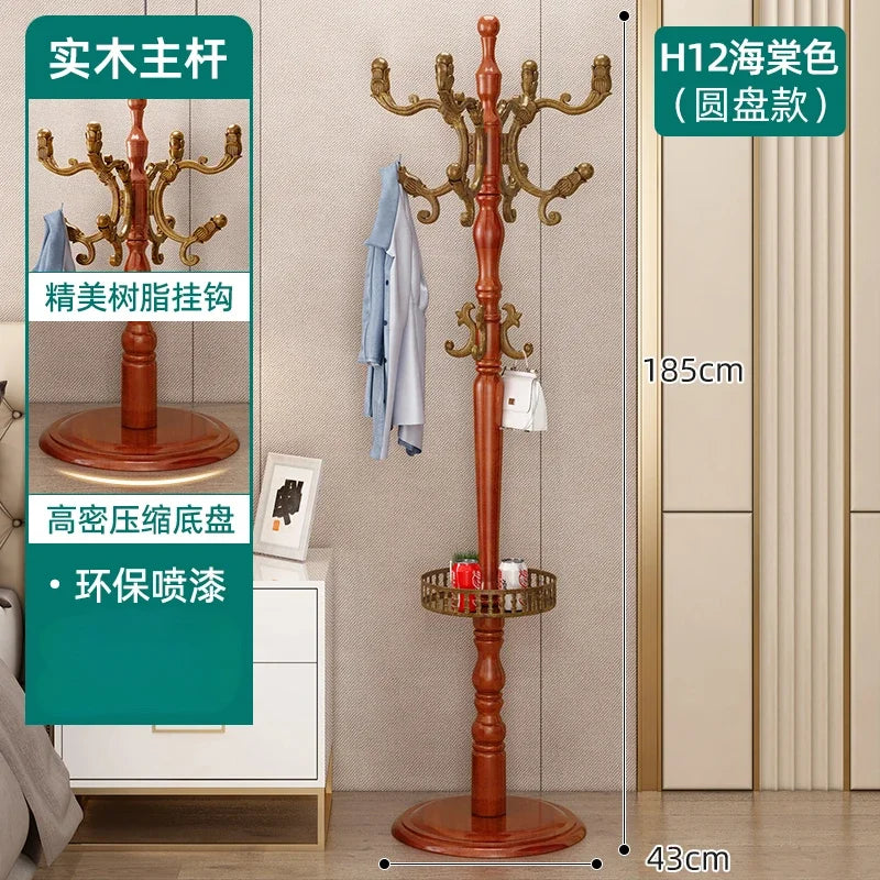 Clothes Rack for Hanging Clothes Solid Wood Birch Floor Standing Bedroom Vertical Tree Branch Shape Furniture Living Room Mueble