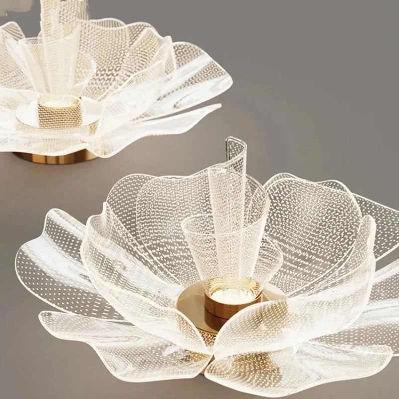 Nordic Flower Ceiling Lights for Bedroom Balcony Hallway Ceiling Chandelier Minimalist Decor Indoor Lighting Lusters Luminaires
