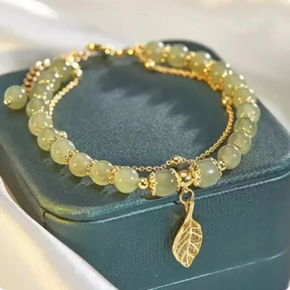 Butterfly Star Moon Flower Pendant Glazed Bracelet Jewelry Gift Beauty Accessory Bead Chain with Colorful Beads Lucky Bracelet
