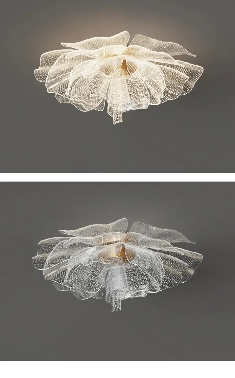 Nordic Flower Ceiling Lights for Bedroom Balcony Hallway Ceiling Chandelier Minimalist Decor Indoor Lighting Lusters Luminaires
