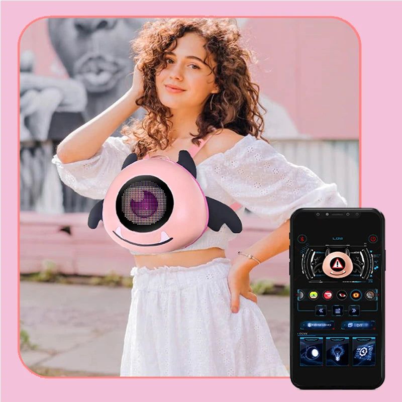 Women's backpack Led Screen Cell Phone Programming Pattern School backpacks Schoolbag Outdoor Knapsack children's bag waterproof