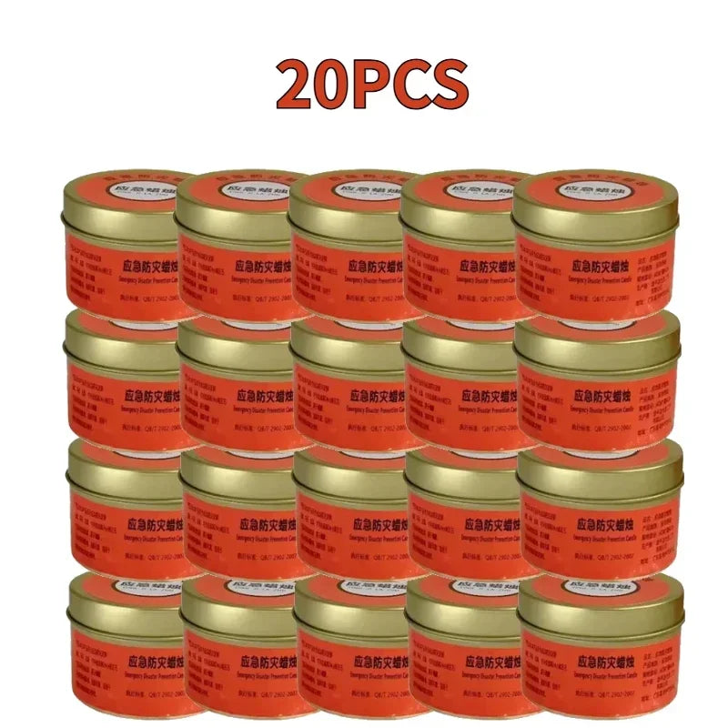 1-20pcs Emergency Candles for Power Outages Windproof Smokeless Long-Lasting Lighting Survival Supply for Home Camping Blackouts