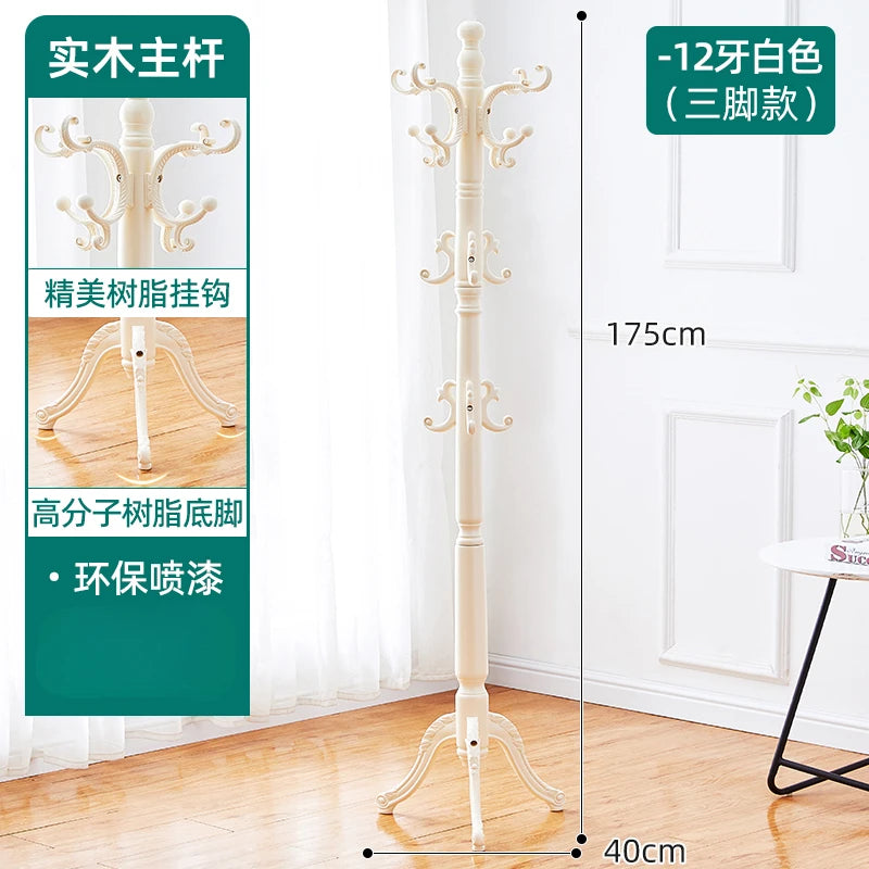 Clothes Rack for Hanging Clothes Solid Wood Birch Floor Standing Bedroom Vertical Tree Branch Shape Furniture Living Room Mueble
