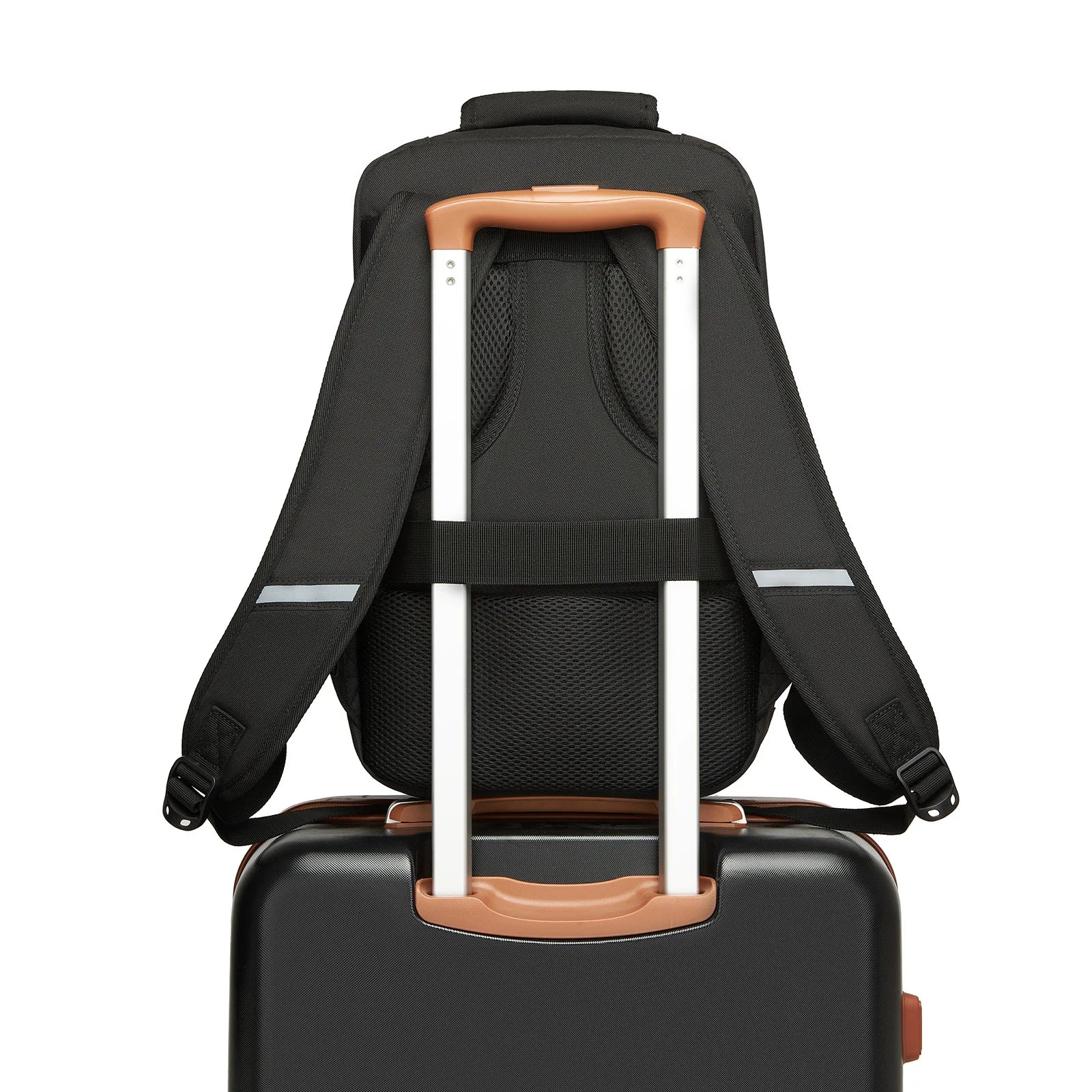 Kono Cabin bag 40x20x25 cm for Ryanair Under Seat hand luggage Backpack, Cabin Size 20L Black Minimalist