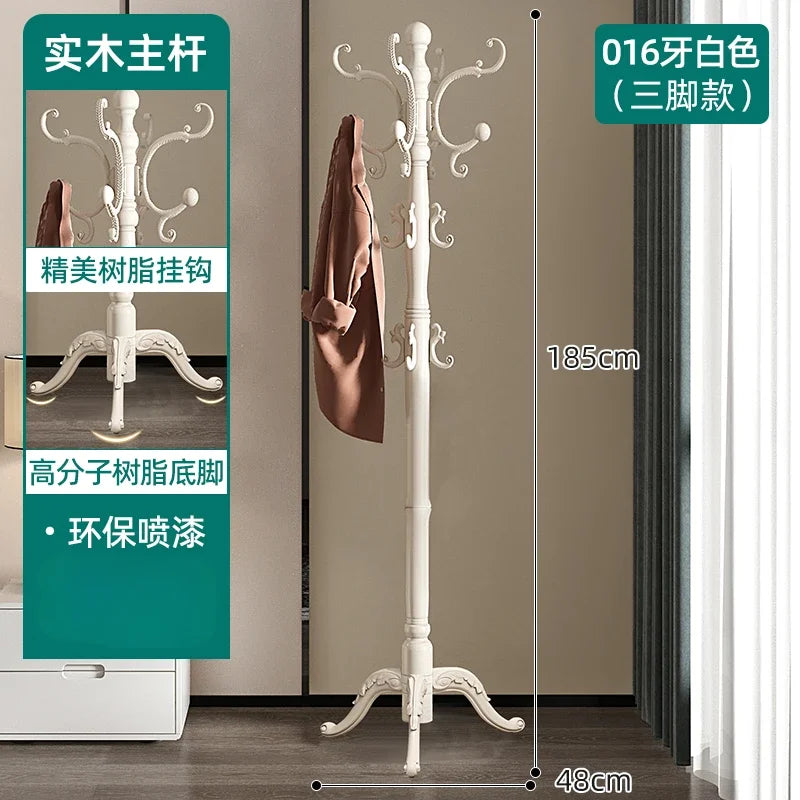 Clothes Rack for Hanging Clothes Solid Wood Birch Floor Standing Bedroom Vertical Tree Branch Shape Furniture Living Room Mueble