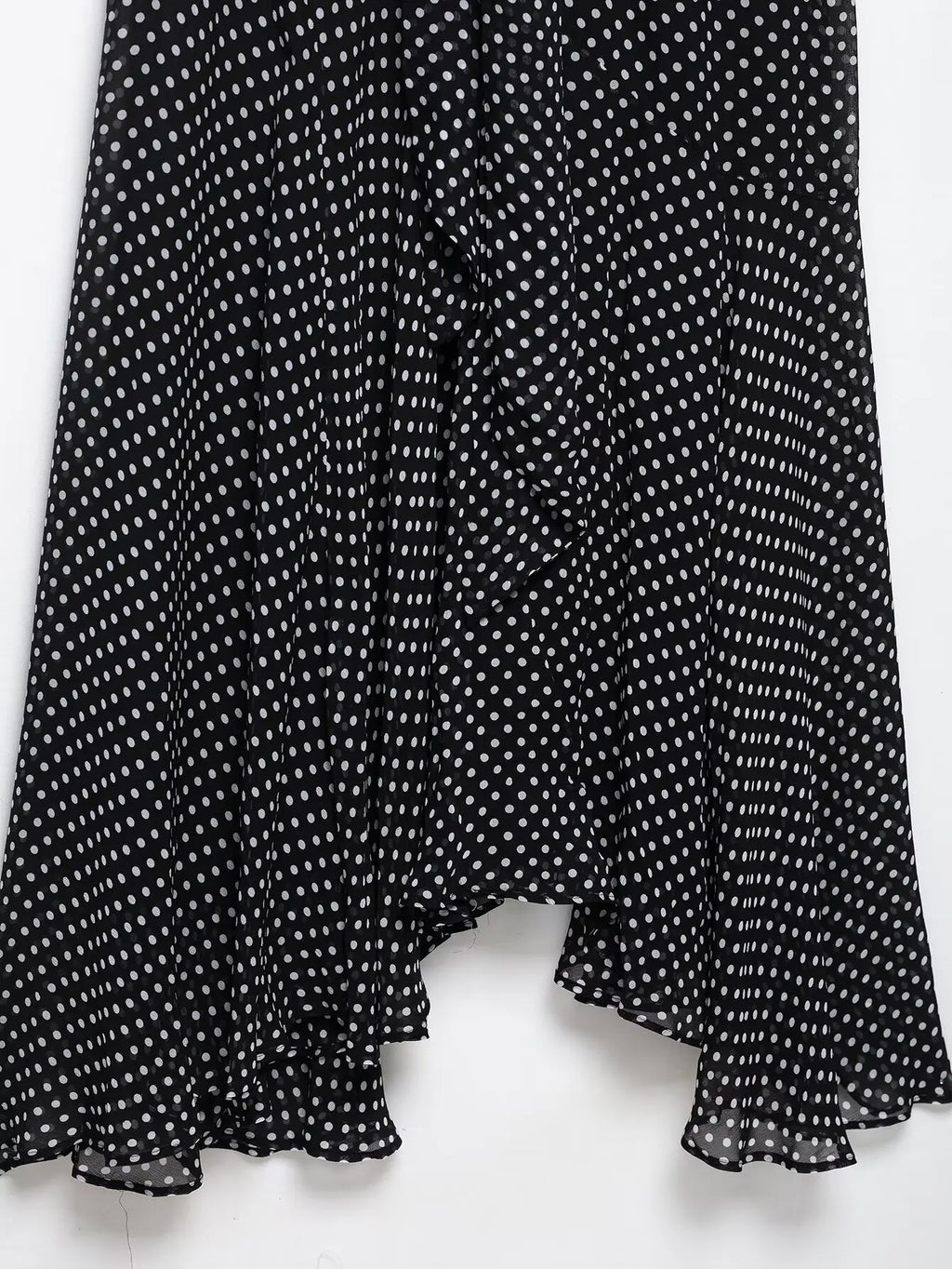 Women's Dresses New Spring 2025 Polka dot dress Sexy shoulders Irregular personality expanded maxi skirt Flowing  5289042