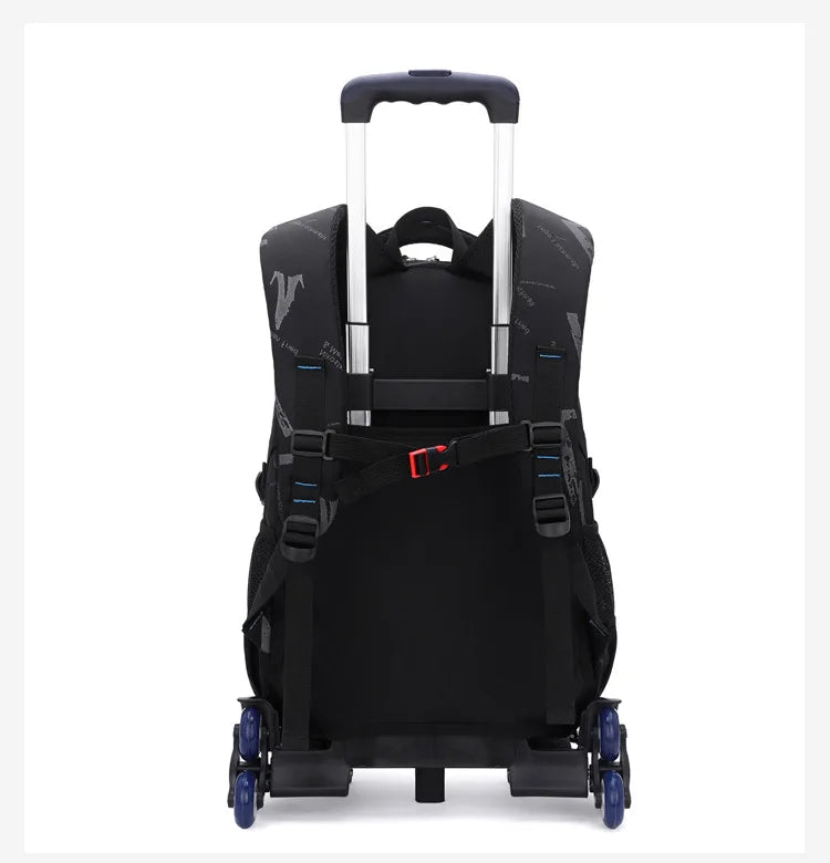 Trolley School Bags for Boys Children Rolling Backpack Elementary School Backpack with Wheels Student Book Bag Carry on Luggage